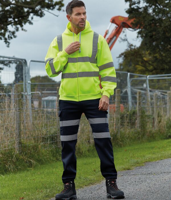 Hi-vis zip hoodie (HVK07) Thumbnail