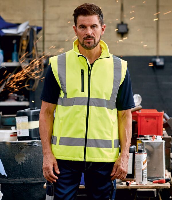 Hi-vis softshell gilet (HV006) Thumbnail