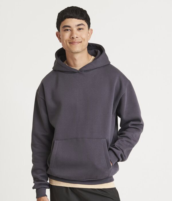 Heavyweight signature boxy hoodie Thumbnail